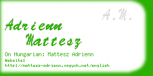 adrienn mattesz business card